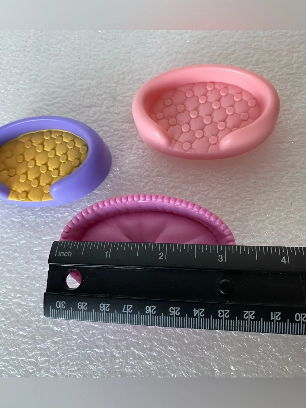 Set of 3 Vintage Littlest Pet Shop LPS Basket Beds